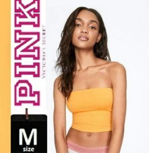 🎁10/$25 - VS Pink yellow tube top, size medium